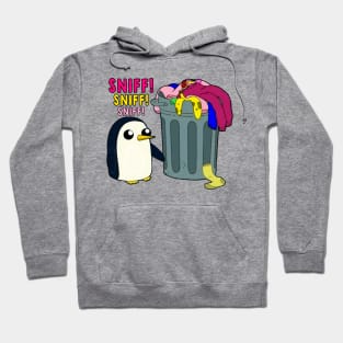 Stinky Adventure Time Gunter Penguin With Trash Can Hoodie